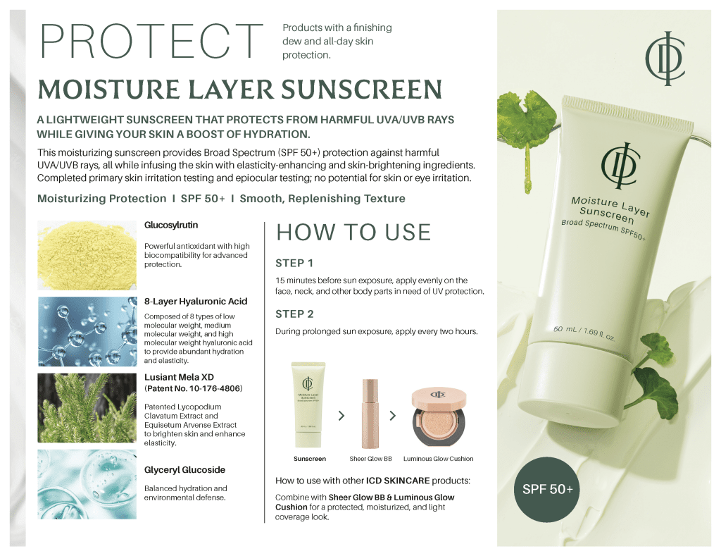 Incellderm ICD Moisture Layer Sun Protector - Sun Screen - INCELLDERM US