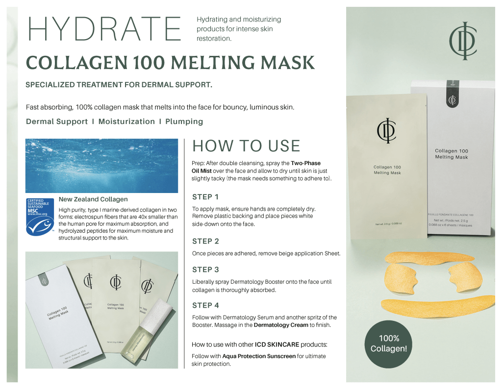 Incellderm ICD Collagen 100 Melting Sheets - 6ct - Facial Mask - RIMAN KBeauty - Korean Skincare Routine for Glass Skin