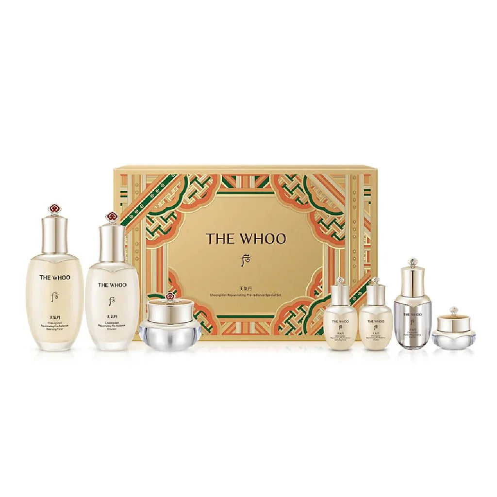 History of Whoo: The Cheongidan Special Pro - Radiance Set - 3 Full size and 7 Piece Total - We Are KBeauty - Korean Skincare Routine for Glass Skin